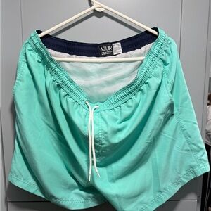 Azur Mint Green Swim Shorts with Drawstring